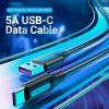 Дата кабель USB 2.0 AM to Type-C 0.5m 5.0A (25W) PVC black Vention (CORBD) зображення 4