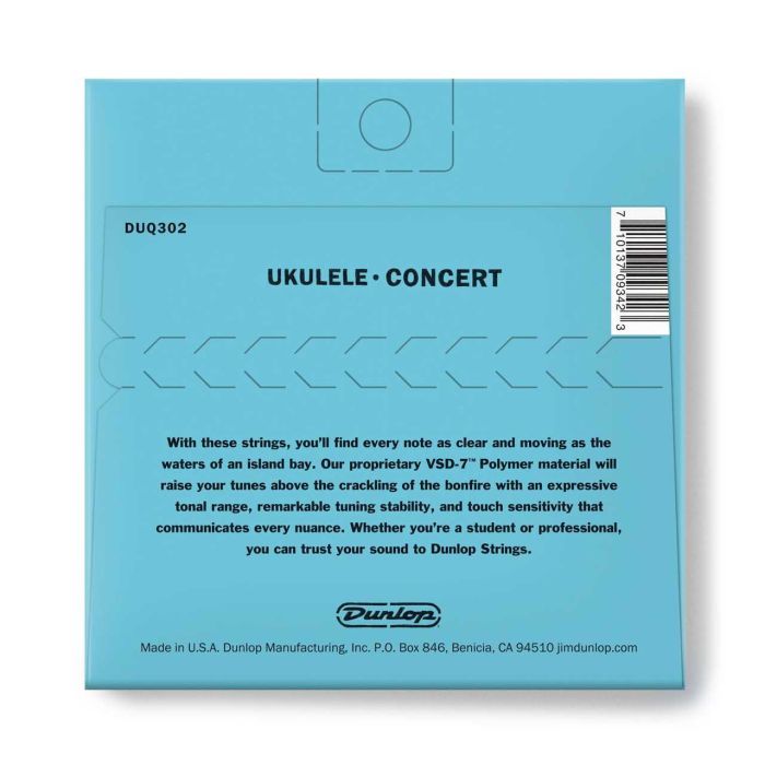 Струны для гитары Jim Dunlop Ukulele Concert (DUQ302) изображение 2