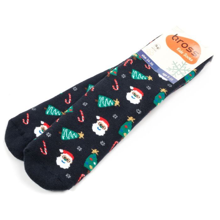 Носки детские Bross новогодние махровые (10436-4-6-blue) изображение 2