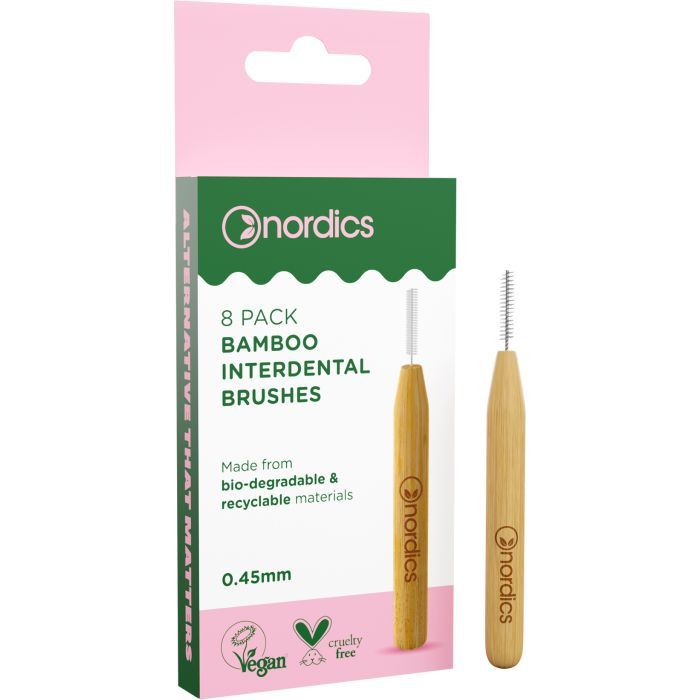 Щітки для міжзубних проміжків Nordics Bamboo 0.45 мм 8 шт. (3800500324227)