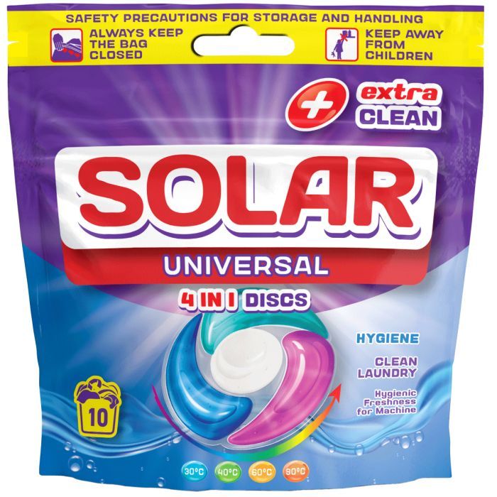 Капсулы для стирки Solar Household Universal 10 шт. (4820269930223)