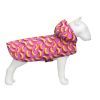 Дождевик для животных WAUDOG Clothes Накидка с капюшоном Бананы на розовом XL (359-4055)