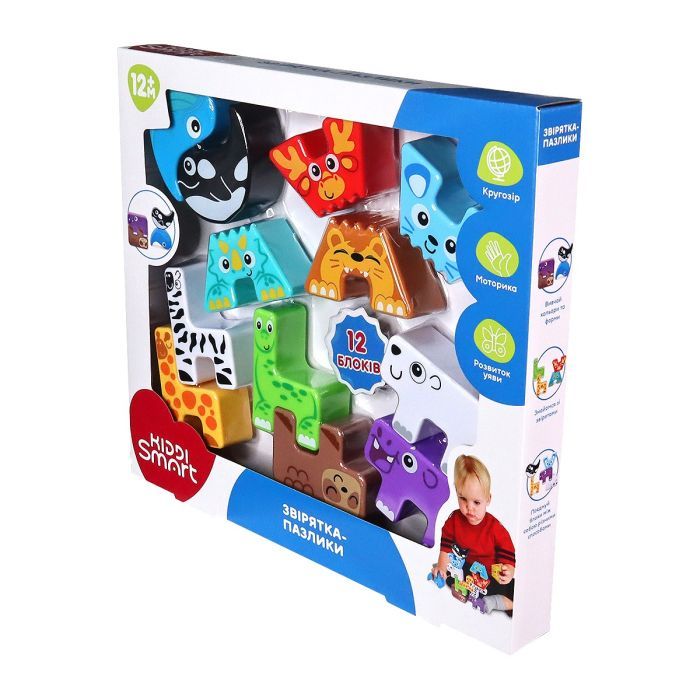 Развивающая игрушка Kiddi Smart Зверушки-пазлики (4562-KS) изображение 8