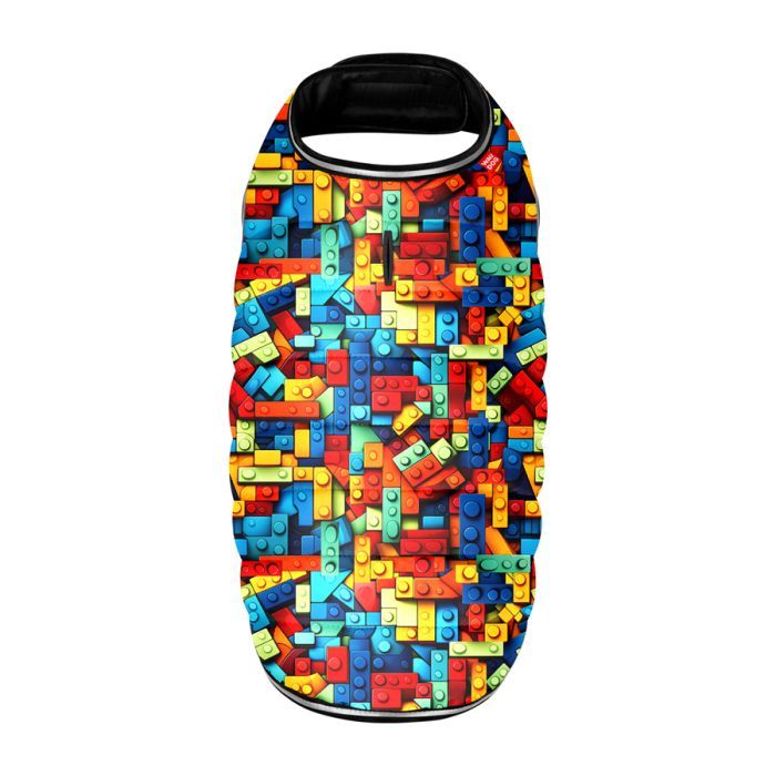 Курточка для тварин WAUDOG Clothes Накидка Блоки S (503-4056) зображення 3