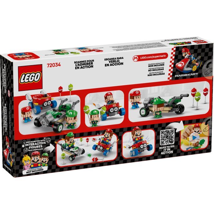 Конструктор LEGO Super Mario Mario Kart – Baby Mario vs. Baby Luigi (72034) изображение 8
