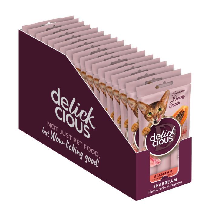 Лакомство для котов Delickcious Дорада с добавлением папаи 4 х 15 г (4820269141612) изображение 2