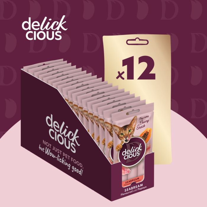 Лакомство для котов Delickcious Дорада с добавлением папаи 4 х 15 г (4820269141612) изображение 5