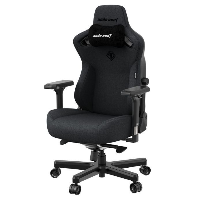 Кресло игровое Anda Seat Kaiser 3 Fabric Size L Dark Gray (AD12YDC-L-01-GB-CF) изображение 4