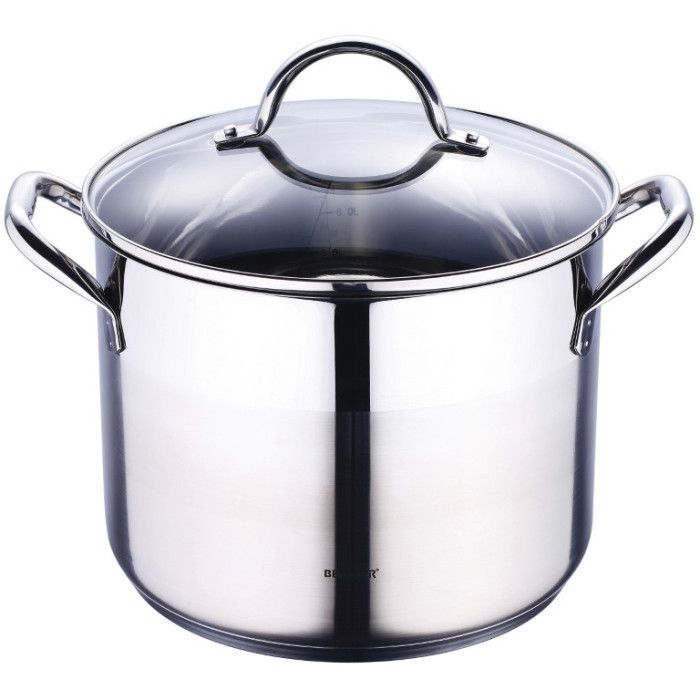 Каструля Bergner Gourmet, висока з кришкою 8.2 л (BG-6504)