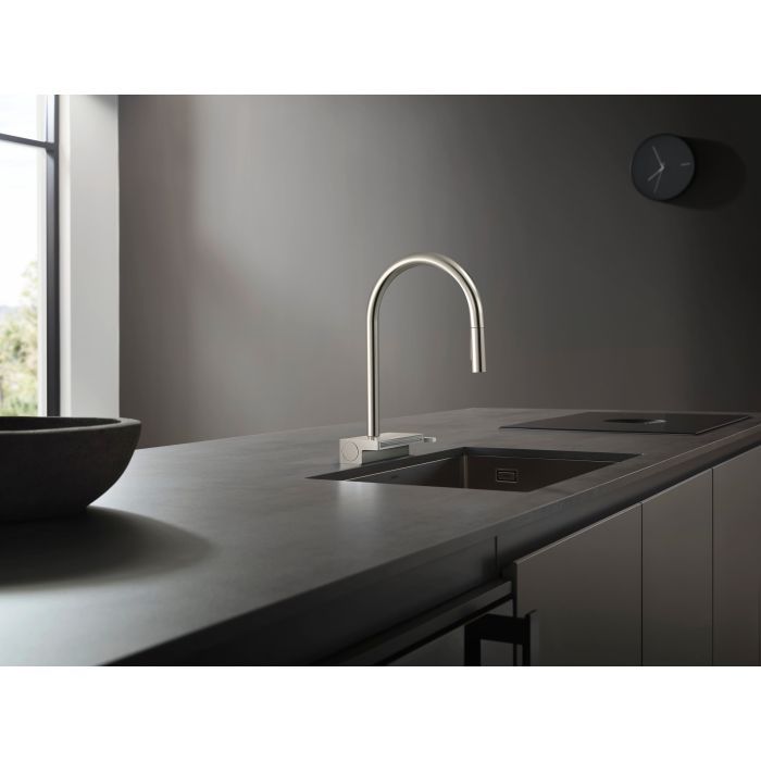 Смеситель Hansgrohe Aquno Select M81 , 22 см, сталь (73837800) изображение 2
