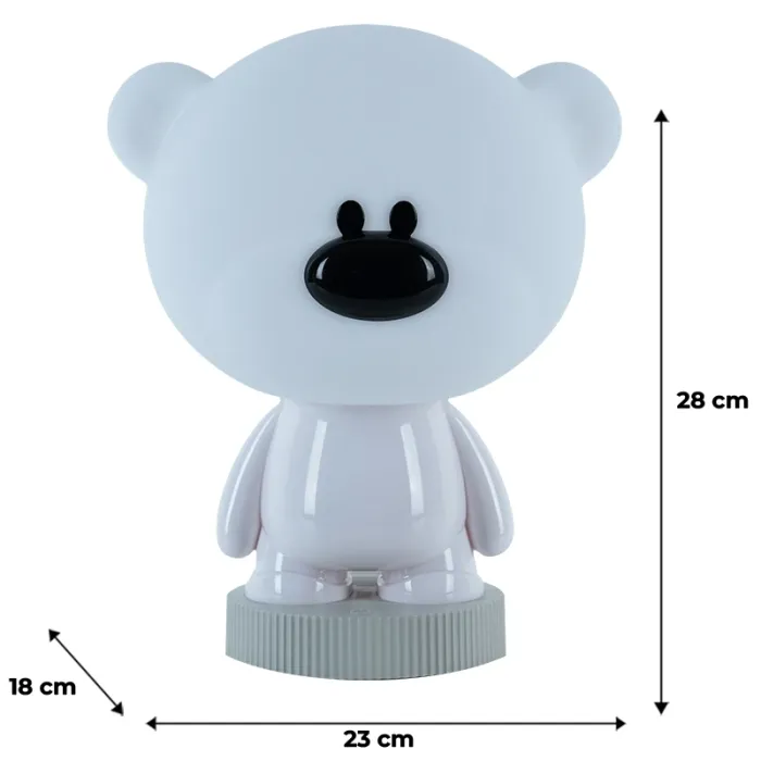 Ночник Kite Светильник LED с аккумулятором Bear, белый, белый (K24-490-2-1) изображение 6