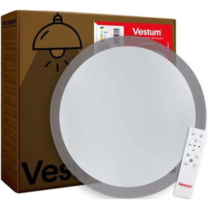 Светильник Vestum SATURN зоряне небо 76W 3000К-6500К RGB з ДК (VS-91072) изображение 2