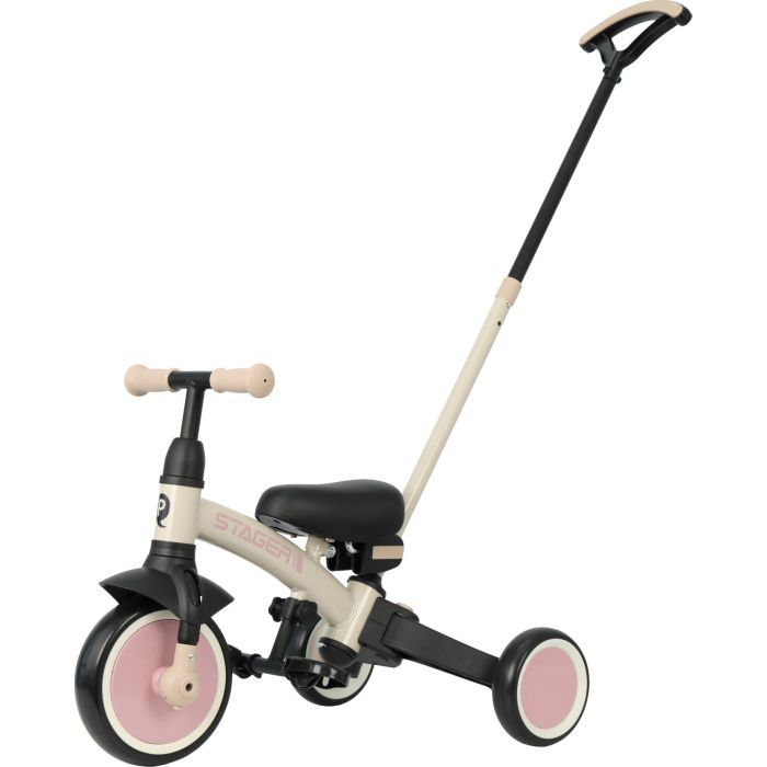 Детский велосипед QPlay Stager 3 в 1 з ручкою, біговел, Black (T80STAGERBlack)