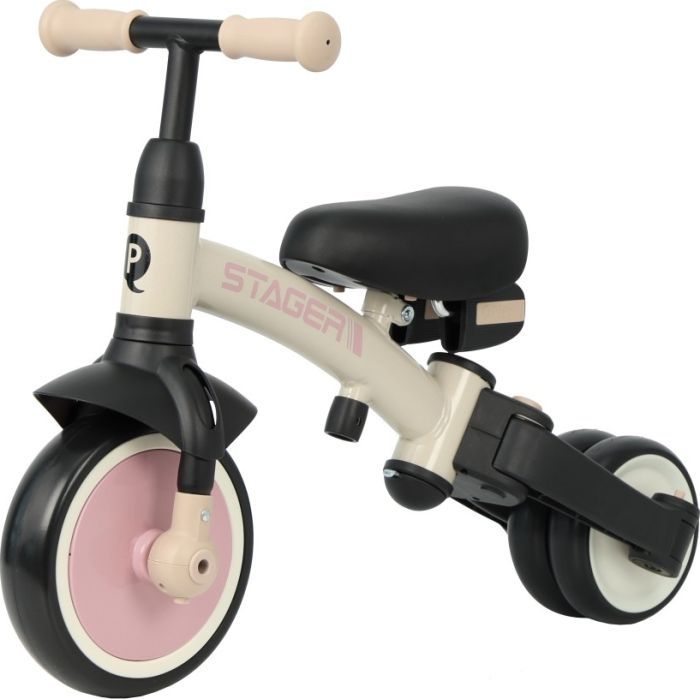Детский велосипед QPlay Stager 3 в 1 з ручкою, біговел, Black (T80STAGERBlack) изображение 3