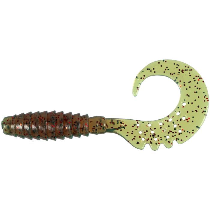 Силикон рыболовный FishUP Fancy Grub 2.5" 026 - Flo Chartreuse/Green (10шт/уп) (1864.01.22)