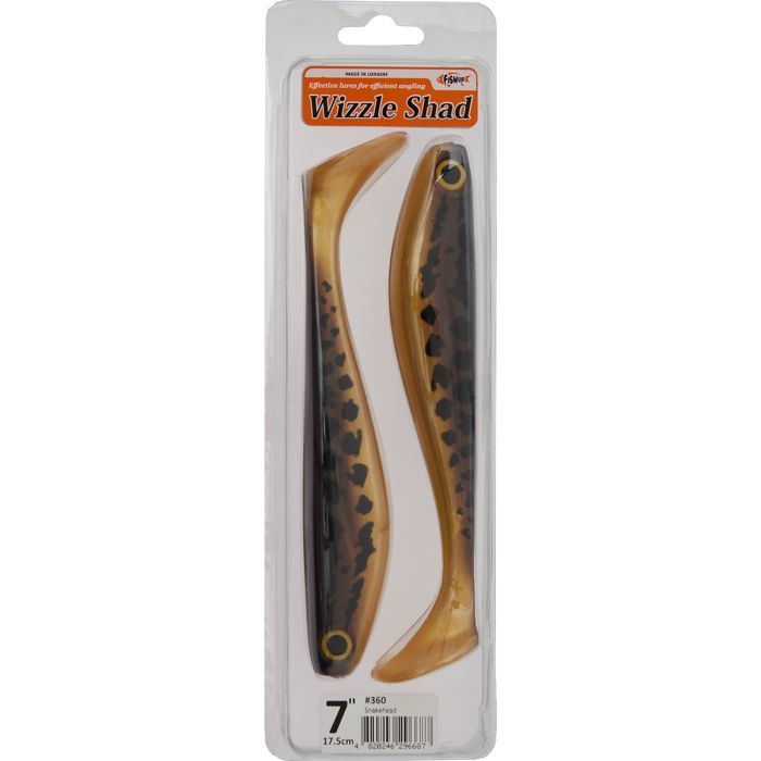 Силікон рибальський FishUP Wizzle Shad 8" 353 - Red Tiger (1шт/уп) (1862.02.20) зображення 2