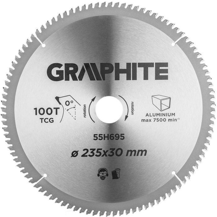 Диск пильний Neo Tools пильний по люмінію, 235х30мм, 100 зубів (55H695)