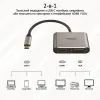 Переходник USB-C to HDMI/VGA mediahub-c2.grey Promate (mediahub-c2.grey) изображение 3