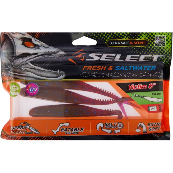 Силікон рибальський Select Victim V-Tail 6" 800 (3 шт/уп) (1870.74.60) зображення 2
