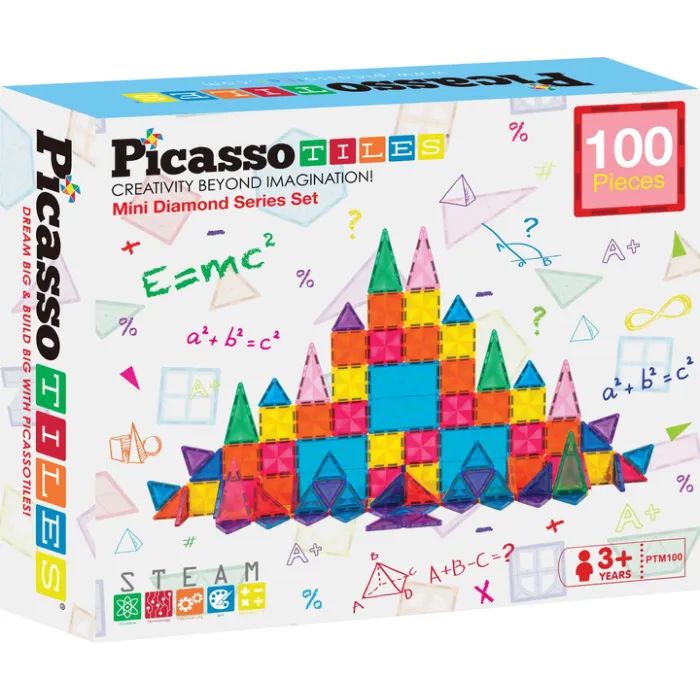 Конструктор Picasso магнітний Tiles Mini Diamond Series Set 100 деталей (817338022327)