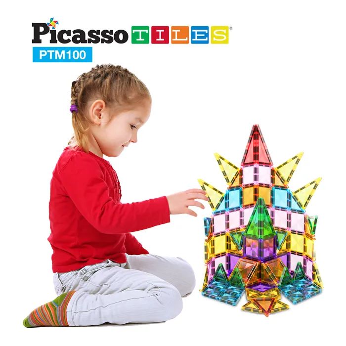Конструктор Picasso магнітний Tiles Mini Diamond Series Set 100 деталей (817338022327) зображення 5
