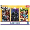 Пазл Trefl The Avengers Дни наполнены действиями 3x80 (5900511348835) изображение 5