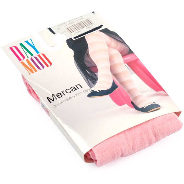 Колготки детские Daymod в полоску (D2121027-134G-pink)