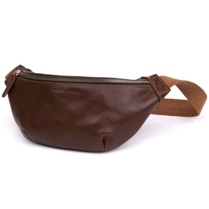 Сумка Grande Pelle Поясная Рыжая (11315)