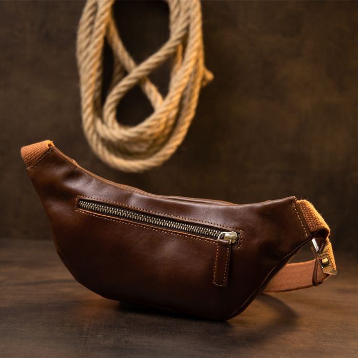 Сумка Grande Pelle Поясная Рыжая (11315) изображение 9