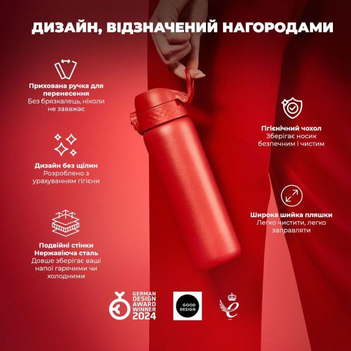 Пляшка для води ION8 OneTouch Vacuum Insulated 500 мл Blue (I8TS500BLU) зображення 5