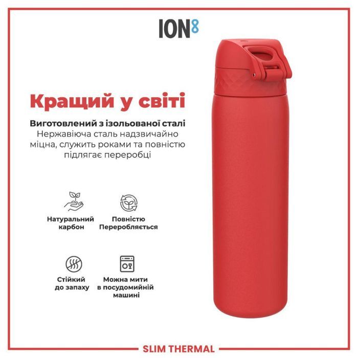 Пляшка для води ION8 OneTouch Vacuum Insulated 500 мл Blue (I8TS500BLU) зображення 6