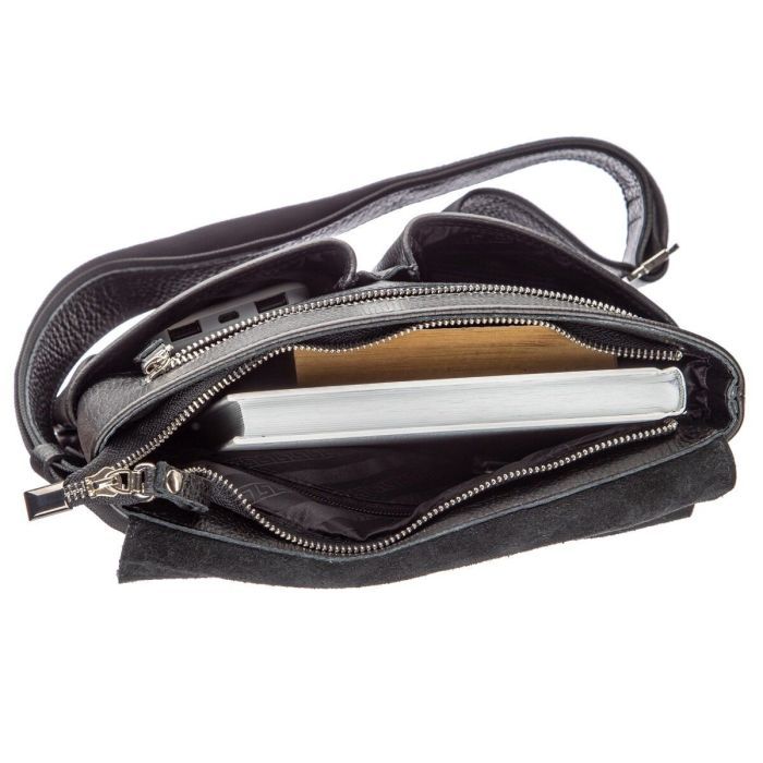 Сумка Shvigel З натуральної шкіри Чорна (11157) зображення 6