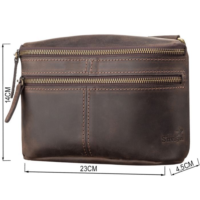 Сумка Shvigel Кожаная Коричневая (11094) изображение 3