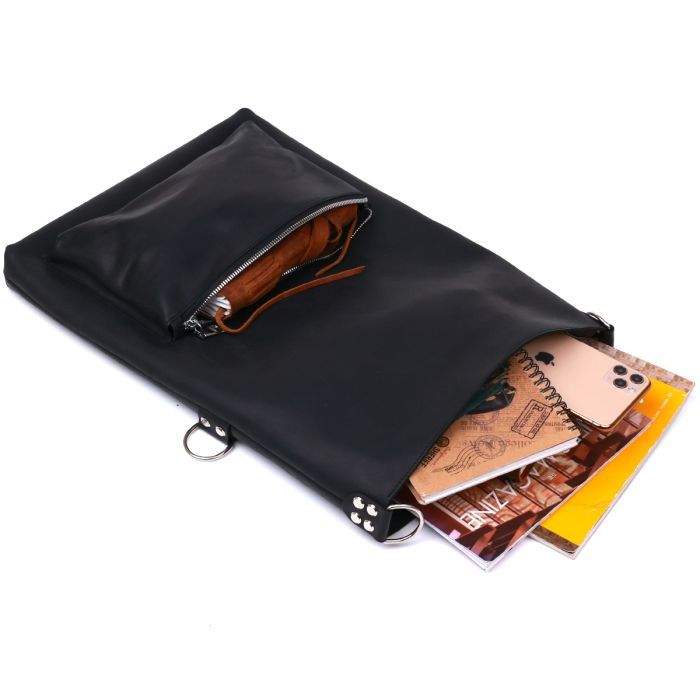 Сумка Shvigel Винтажная Черная (16338) изображение 7