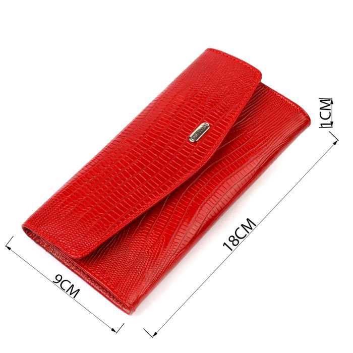 Портмоне Canpellini З натуральної шкіри Червоне (21698) зображення 3