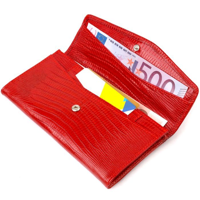 Портмоне Canpellini З натуральної шкіри Червоне (21698) зображення 5