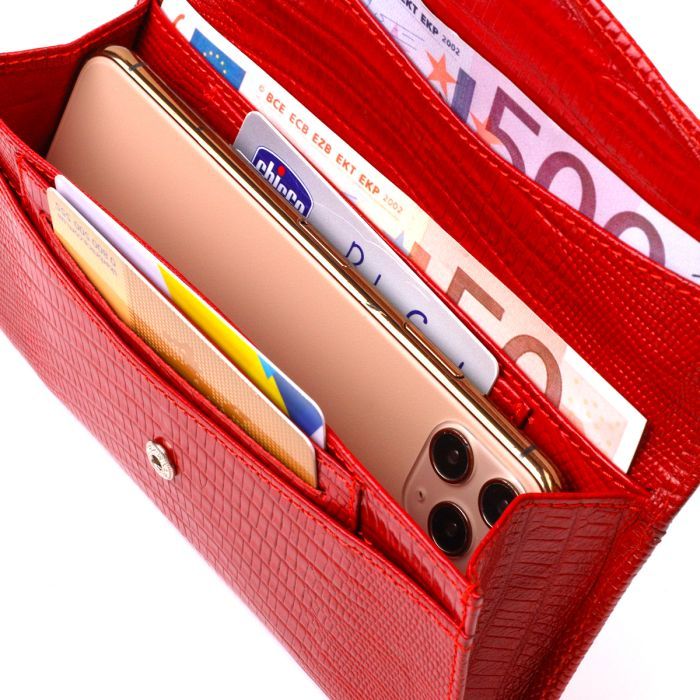 Портмоне Canpellini З натуральної шкіри Червоне (21698) зображення 6