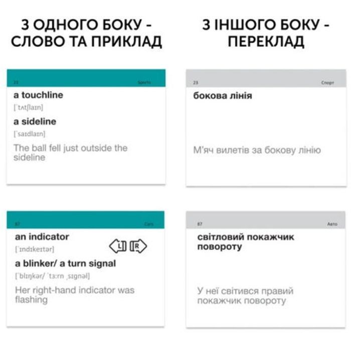 Навчальний набір English Student Картки для вивчення англійської мови English Student - British vs American English (укр.) (591226016) зображення 2