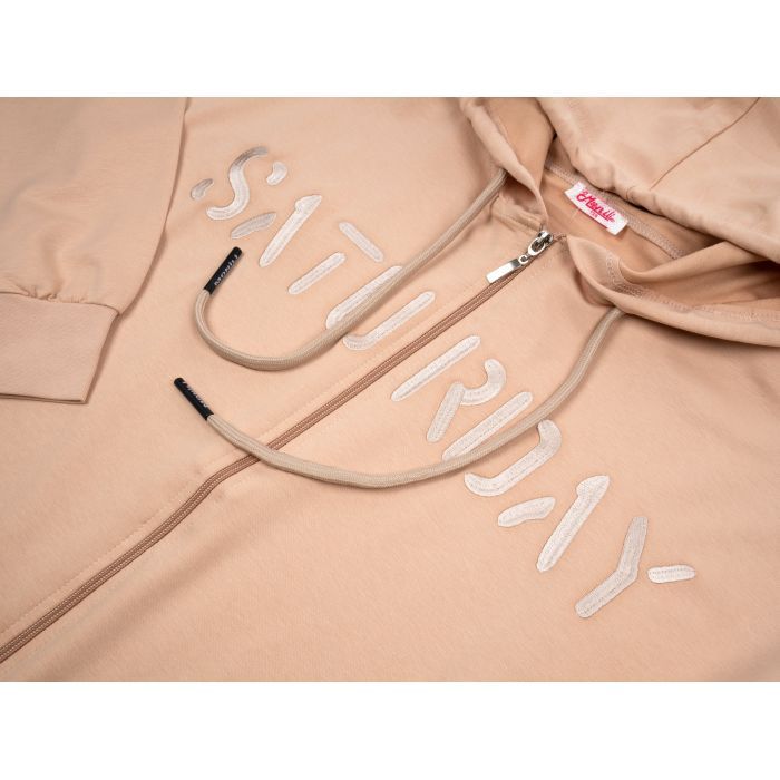 Кофта дитяча Monili на блискавці з капюшоном (4033-146G-beige) зображення 3