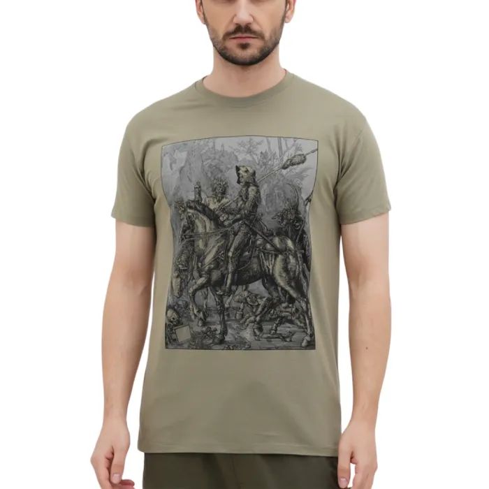 Футболка Sol's Imperial Knight Death and the Devil хакі M (11500268/394M)