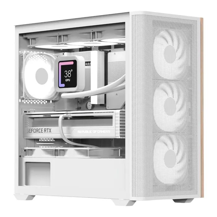 Корпус AeroCool D301A-G-WT-v2 White (ACCS-DS03043.21)