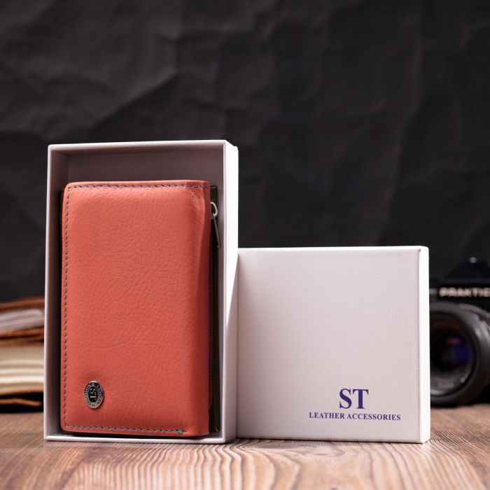 Гаманець ST Leather З натуральної шкіри Різнобарвний (19464) зображення 10