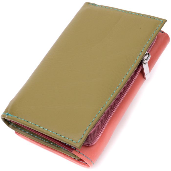 Гаманець ST Leather З натуральної шкіри Різнобарвний (19464) зображення 2