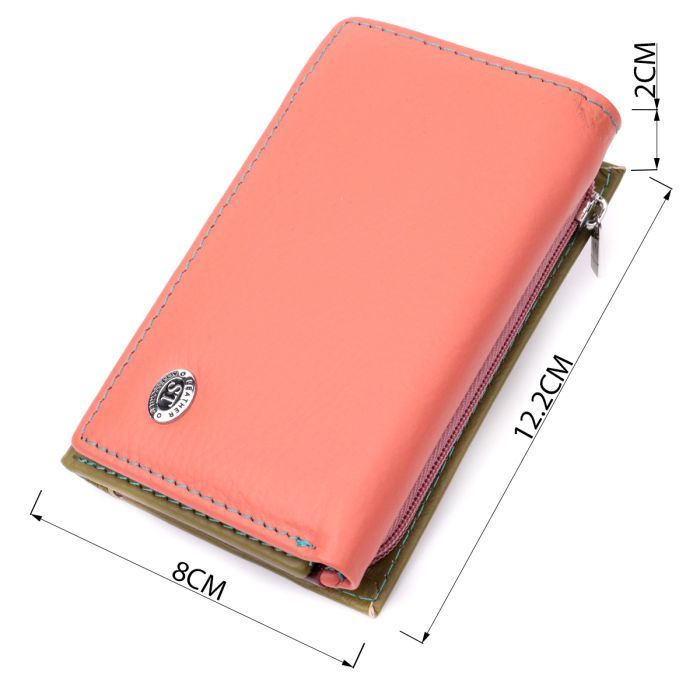 Гаманець ST Leather З натуральної шкіри Різнобарвний (19464) зображення 3