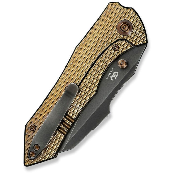 Нож Weknife High-Fin XL, Gold Titanium, Darkwash (WE24010-3) изображение 7
