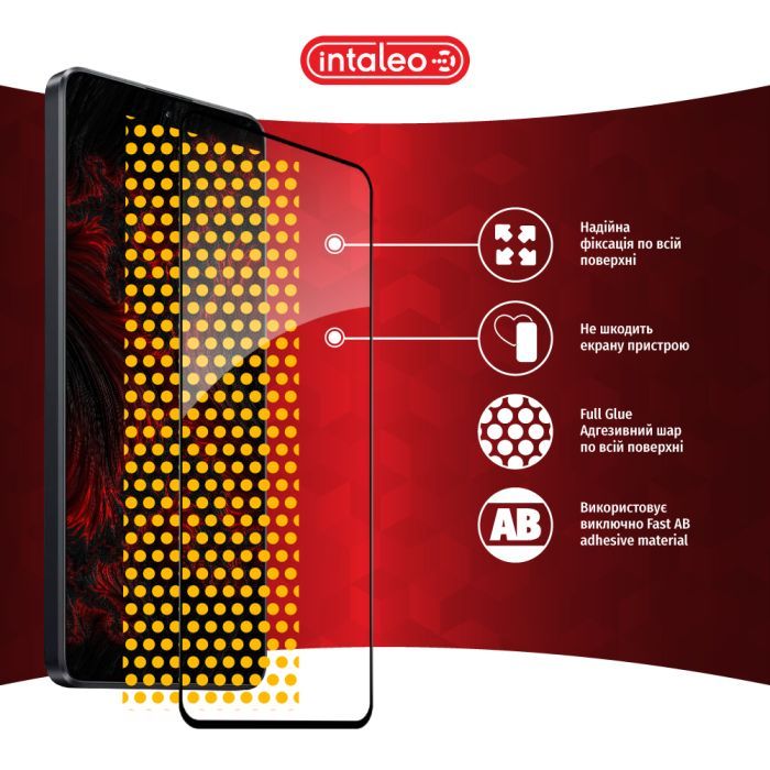 Скло захисне Intaleo Full Glue Xiaomi Poco M6 Pro Black (1283126589744) зображення 7