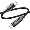 Дата кабель USB-C to USB-C 1.0m Benefit with display 100W U141 black HOCO (6942007611930) изображение 2