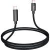 Дата кабель USB-C to USB-C 1.0m Benefit with display 100W U141 black HOCO (6942007611930) изображение 3