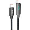 Дата кабель USB-C to USB-C 1.0m Benefit with display 100W U141 black HOCO (6942007611930)