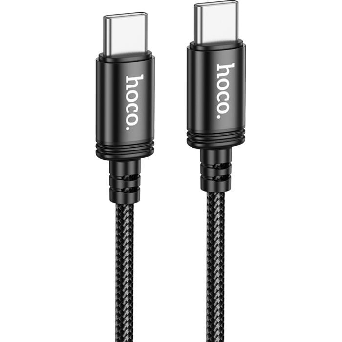 Дата кабель USB-C to USB-C 1.0m Wind 60W X89 black HOCO (6931474784384)